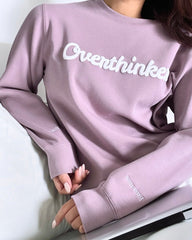 "Overthinker" Rundhals-Sweatshirt �Einatmen & Ausatmen