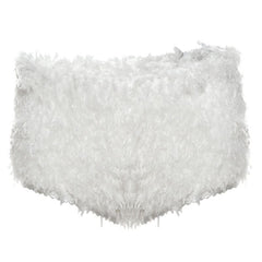 Fluffy solid low rise short pant