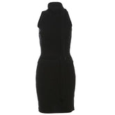Crewneck sleeveless solid mini skirt set