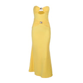Hollow out ruched backless solid cut out mini dress