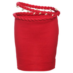 Knitted hollow out irregular zip-up cut out mini skirt