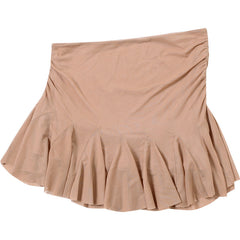 Ruffle mesh ruched mini skirt