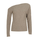 Long sleeve waffle irregular solid top