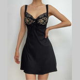 Short sleeve solid lace hem zip-up backless mini dress
