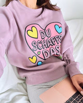"DU SCHAFFST DAS" Rundhals-Sweatshirt �Glaube immer an dich.