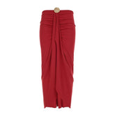 Ruched roundness applique solid mini skirt