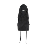 Sleeveless hoodie drawstring cross front ruched top