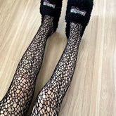 Spider web hollow out tights