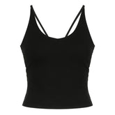 U neck backless o ring cross back top