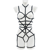 Halter solid o ring hollow out harness