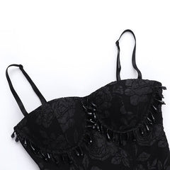 Sweetheart neck pendant cami top