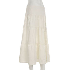 Textured high slit zip-up maxi skirt