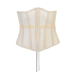 Lace up corset mesh top