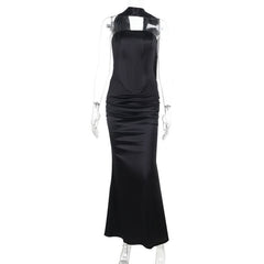 Ruched corset maxi skirt set
