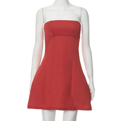 Backless zip-up tube mini dress