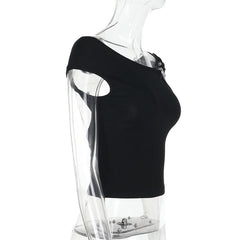 Backless solid short sleeve o ring top