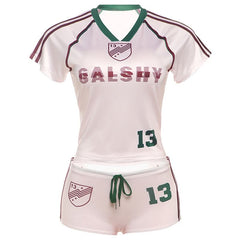 Short sleeve letter print short pant set