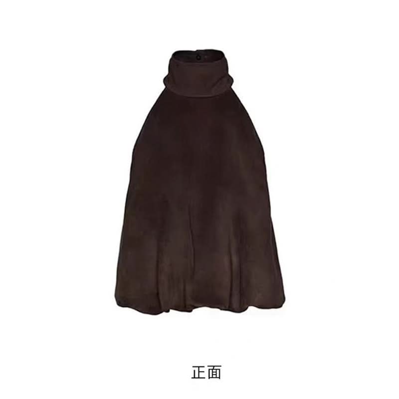 High neck solid sleeveless top
