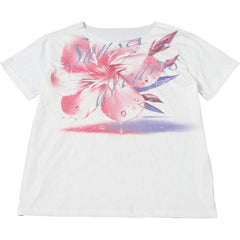 Short sleeve flower print top