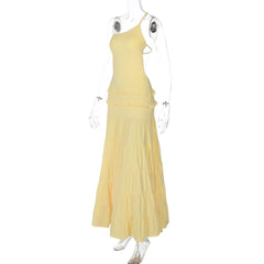 Ruffle one shoulder irregular ruched maxi dress