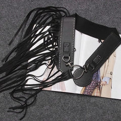 Tassels PU leather decor belt