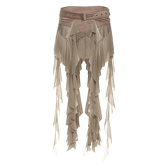 Ruffle irregular mesh decor belt