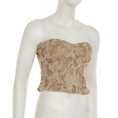 Sweetheart neck zip-up top