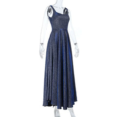 U neck zip-up backless tank maxi dress