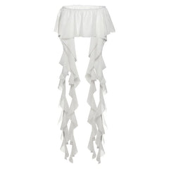 Ruched ruffle solid decor belt