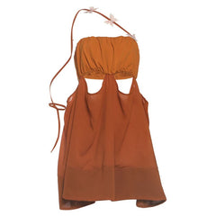Hollow out irregular butterfly applique cut out mini dress