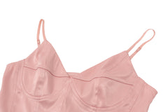 V neck corset lace up cami top