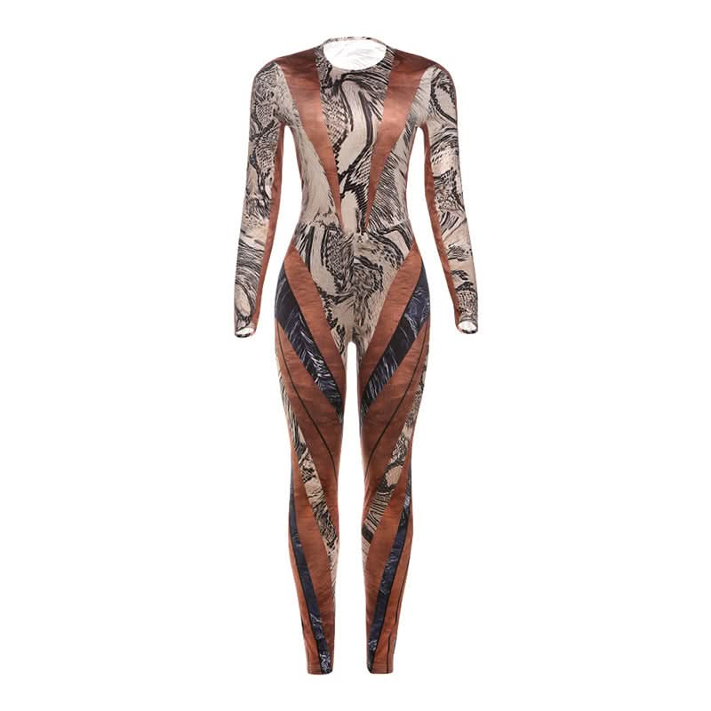 Crewneck long sleeve print button pant set