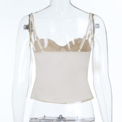 Sweetheart neck solid cami top