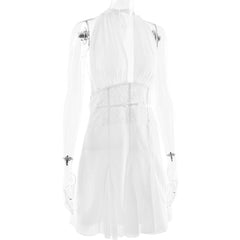 Self tie halter ruched backless solid mini dress