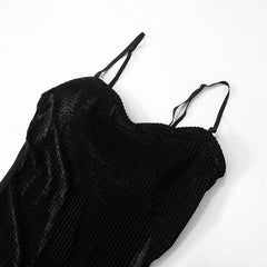 Corduroy adjustable backless cami top