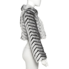 Long sleeve zip-up fluffy coat top