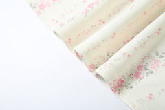 Flower print lace hem maxi dress