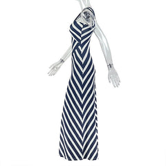 Zebra print hollow out cut out maxi dress
