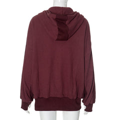 Hoodie zip-up long sleeve gloves pocket top