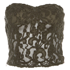 Hollow out zip-up backless tube cut out top