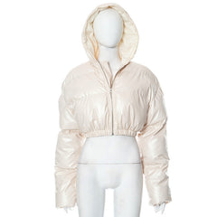 Hoodie long sleeve zip-up coat top