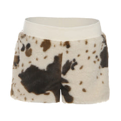 Contrast medium rise short pant