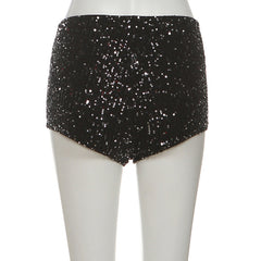 Glitter low rise short pant