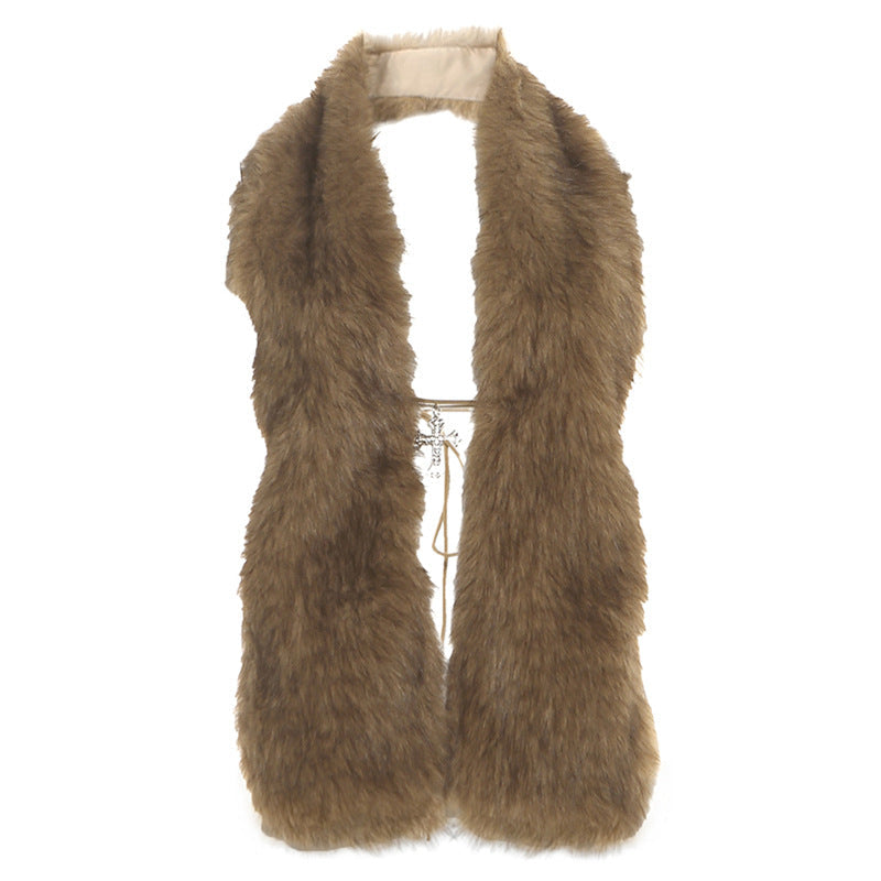 Halter self tie fluffy backless top