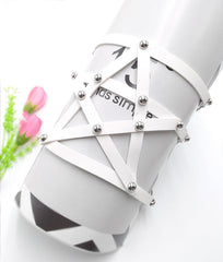 PU leather rivet thigh band