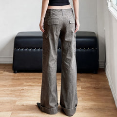 Button pant straight leg jeans