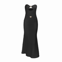 Hollow out ruched backless solid cut out mini dress
