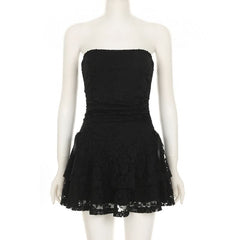 Ruched v neck hollow out bowknot cami cut out mini dress