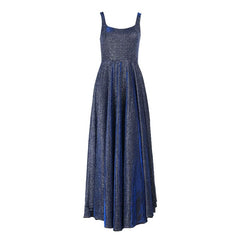 U neck zip-up backless tank maxi dress