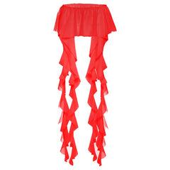 Ruched ruffle solid decor belt